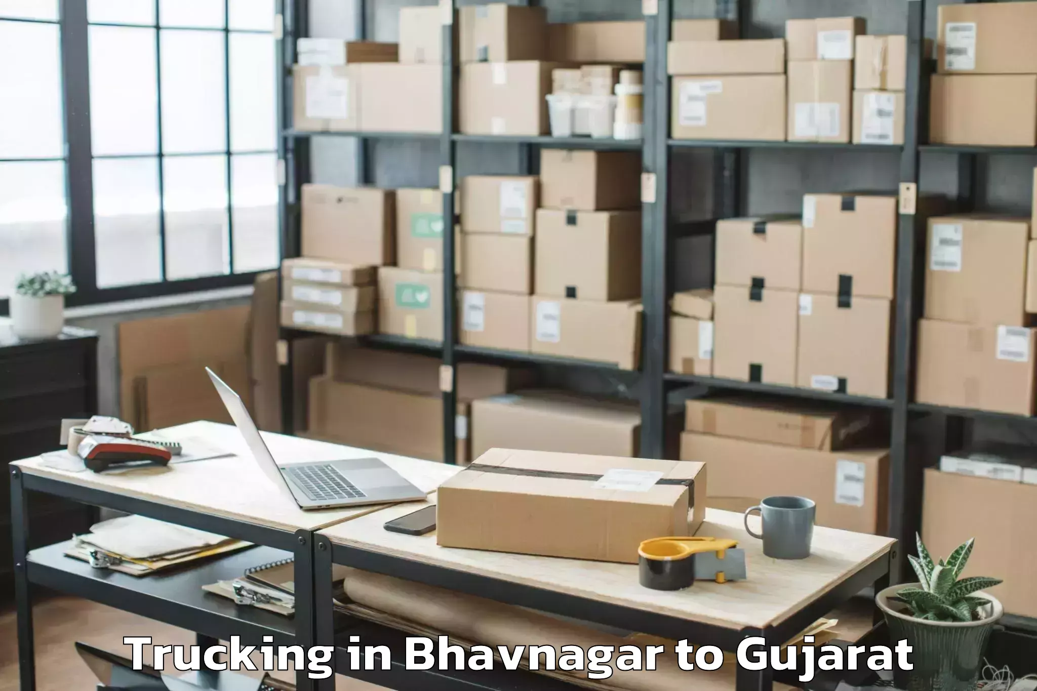 Book Bhavnagar to Bhabhar Trucking Online